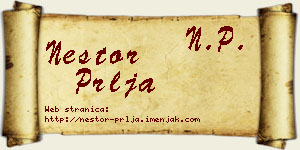 Nestor Prlja vizit kartica